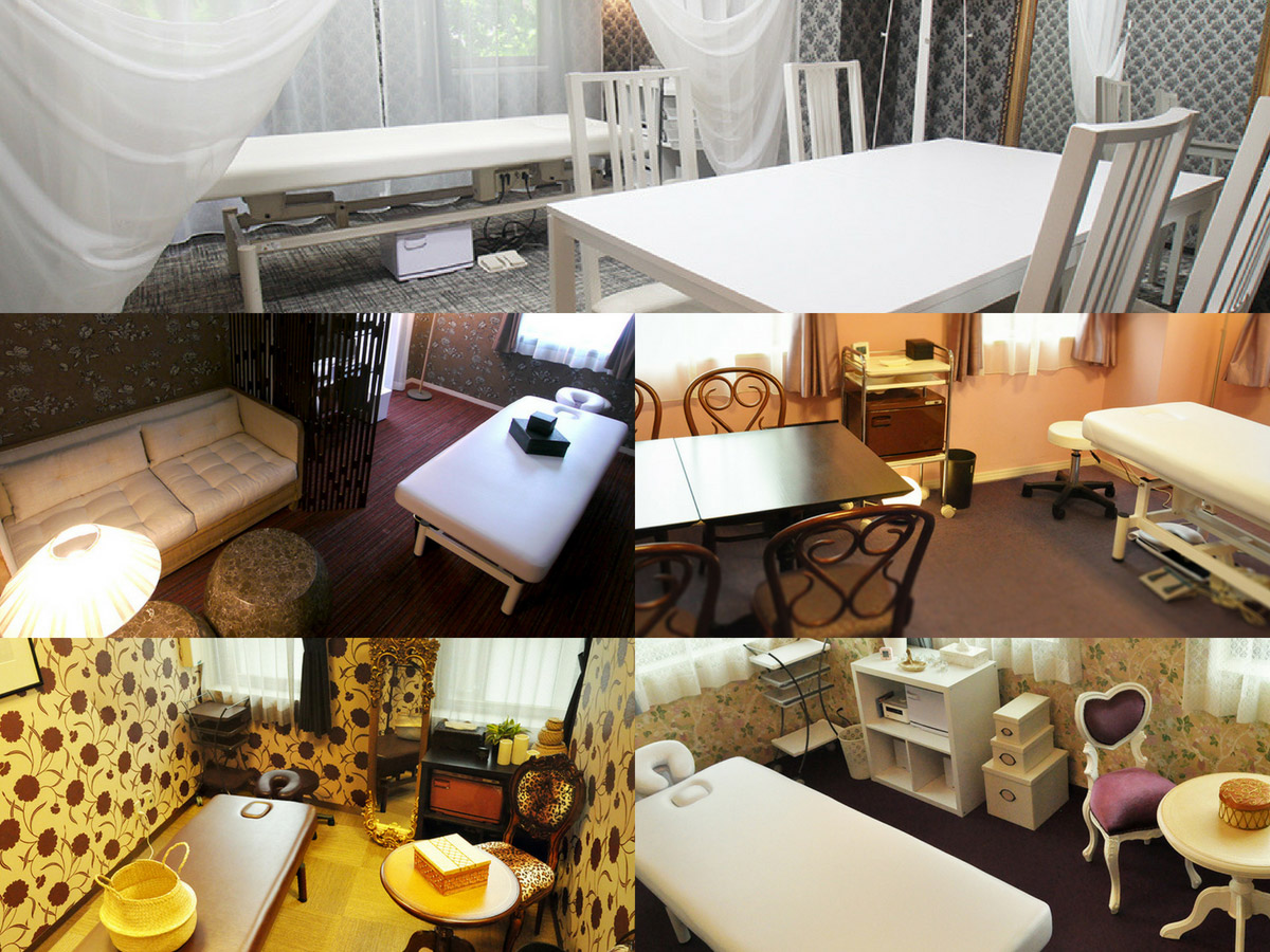 グラマラスエイチのシンボル、トランクに注目！　開業に必要なツールがつまっています。 “SALON” in “OFFICE”　というコンセプトで、オフィス（経営）とサロン（施術ルーム）の両面からあなたを支えます。