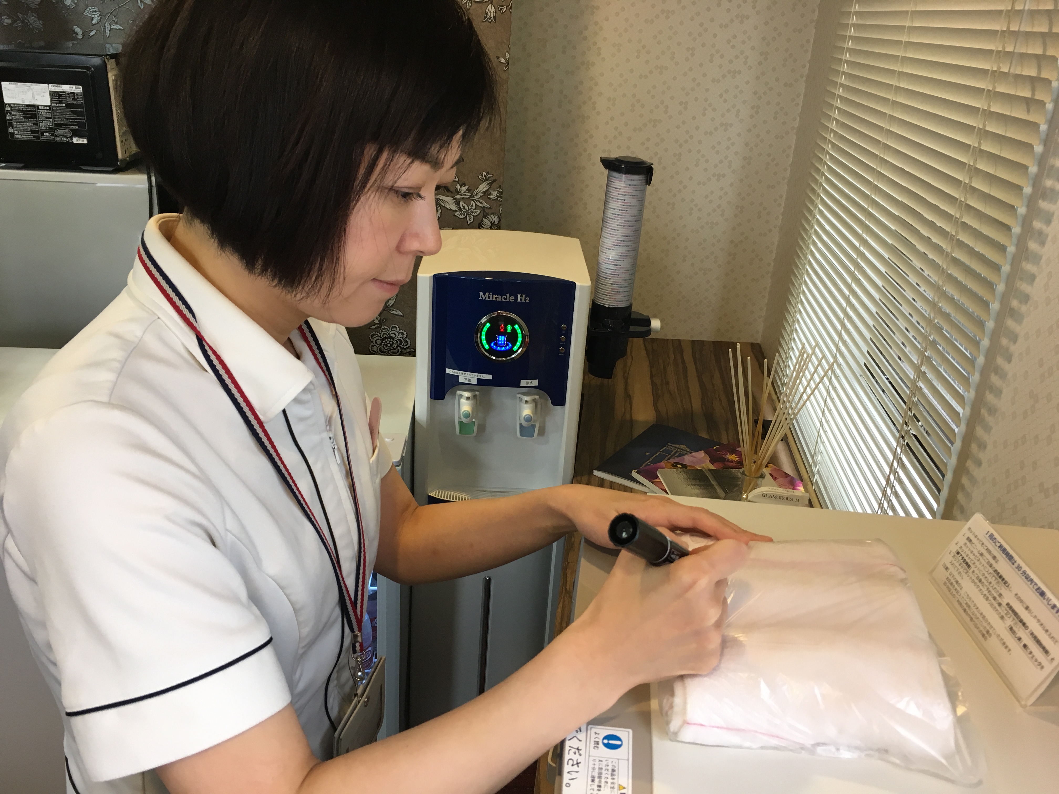 レンタルサロンルームに入ってすぐホットタオルが必要！グラマラスエイチ麻布広尾はそんなご要望にもお応えします。