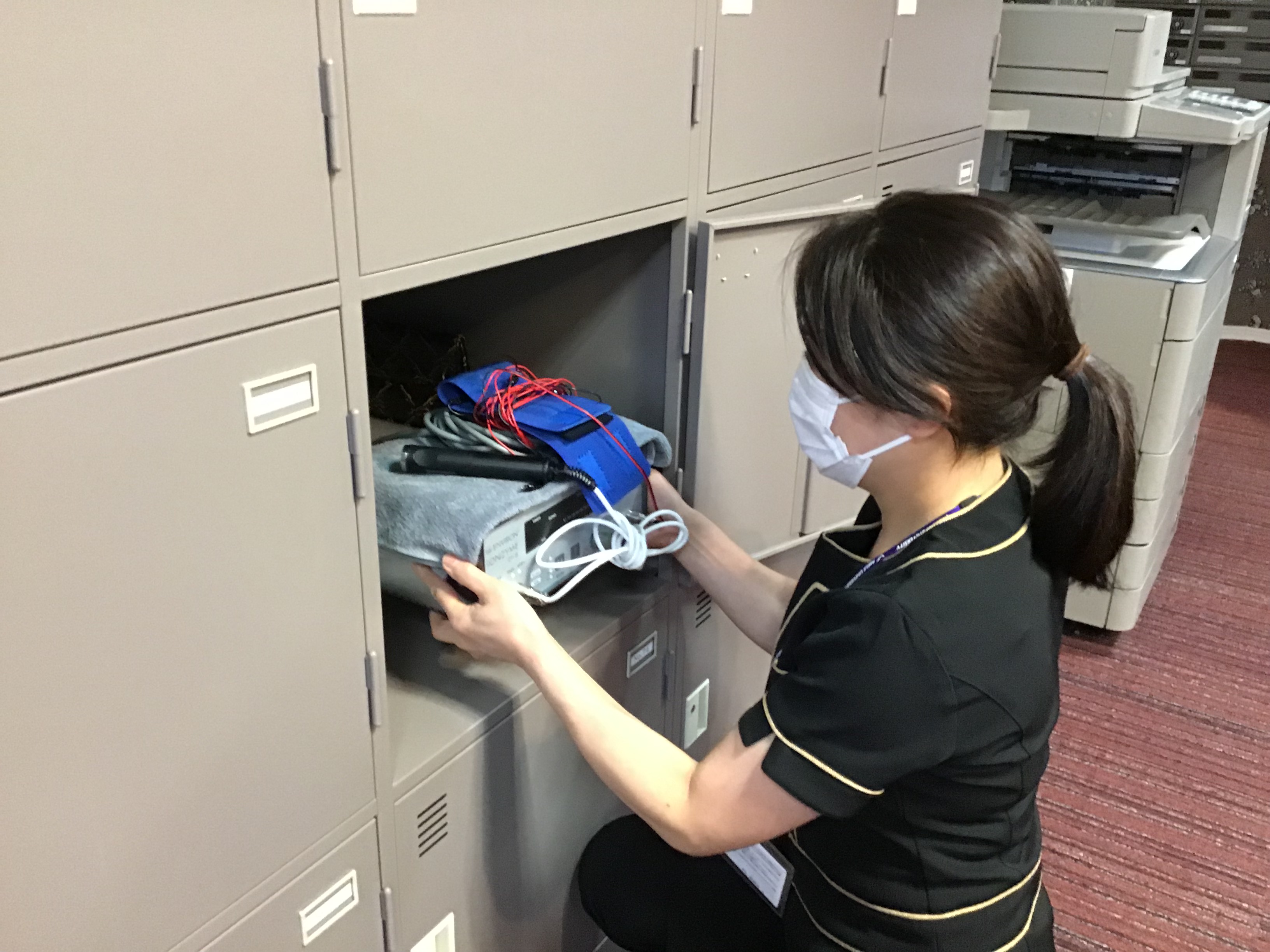 ロッカーでもこだわりの美容機器を収納できます！