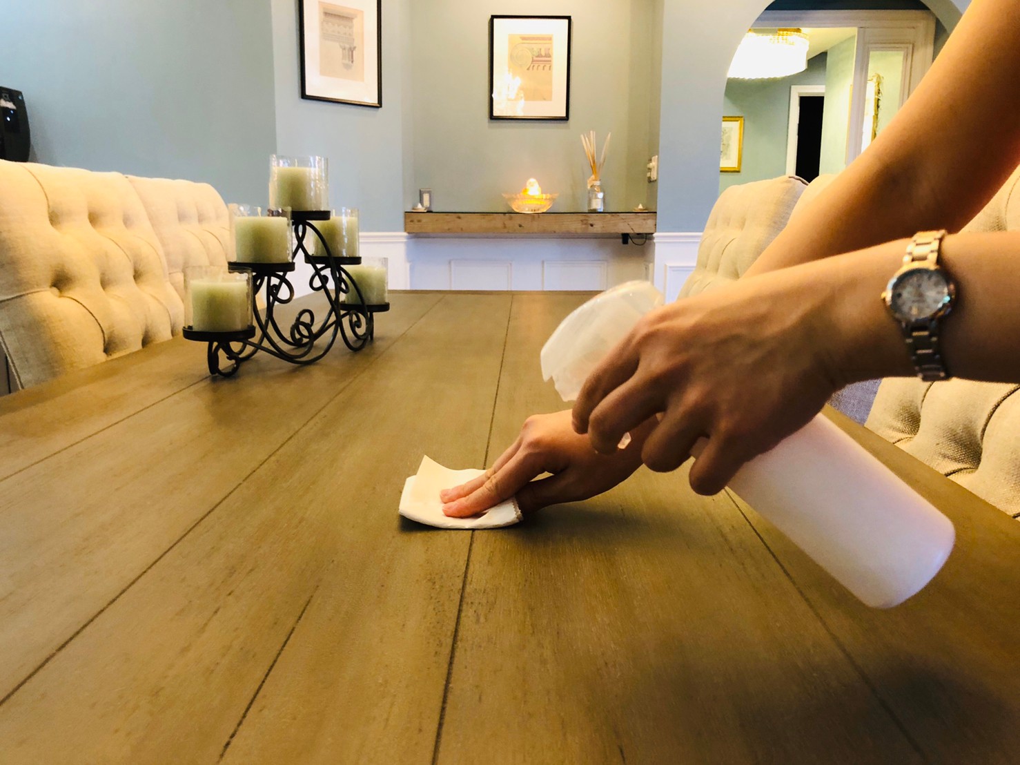 除菌に励む日々　